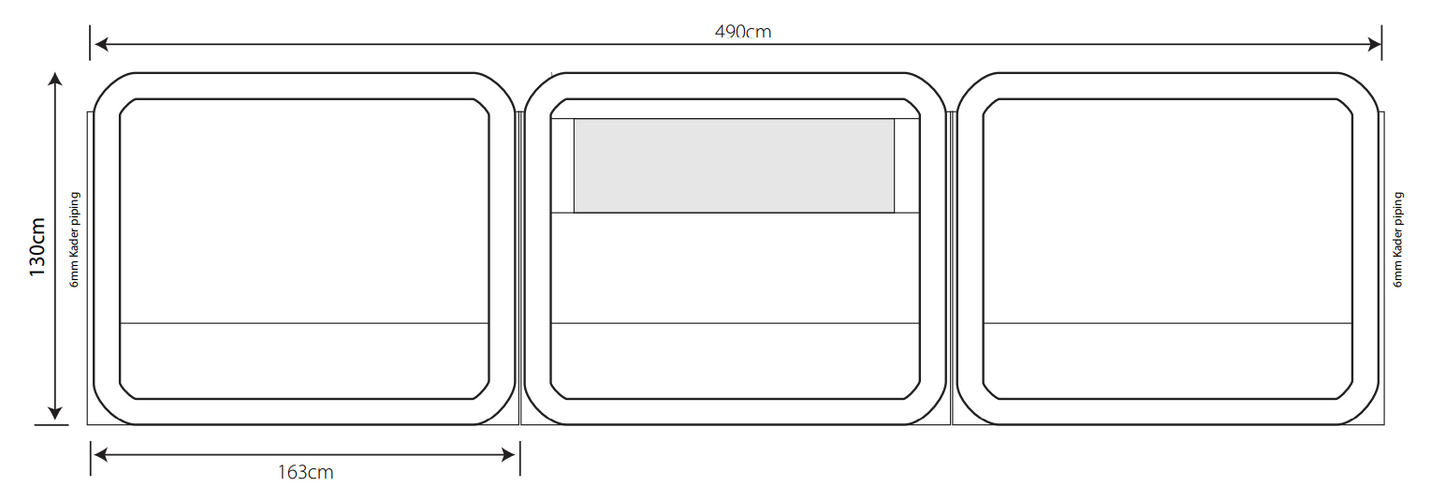 Outdoor Revolution Oxygen 3 Panel Windbreak
