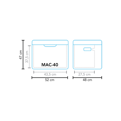  Mestic MAC-40 3 Way Camping Fridge