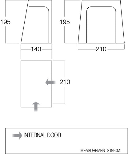  Vango Drive Away Awning Inner Bedroom - BR001