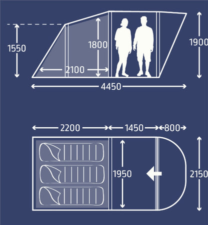 Kampa Brean 3 Air Tent