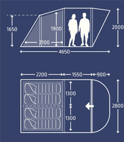  Kampa Brean 4 Air Tent