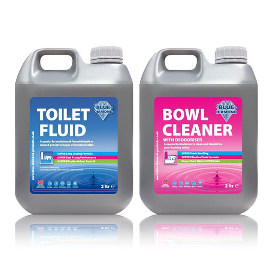  Blue Diamond Chemical Toilet Fluid Caravan Twin Pack 2L