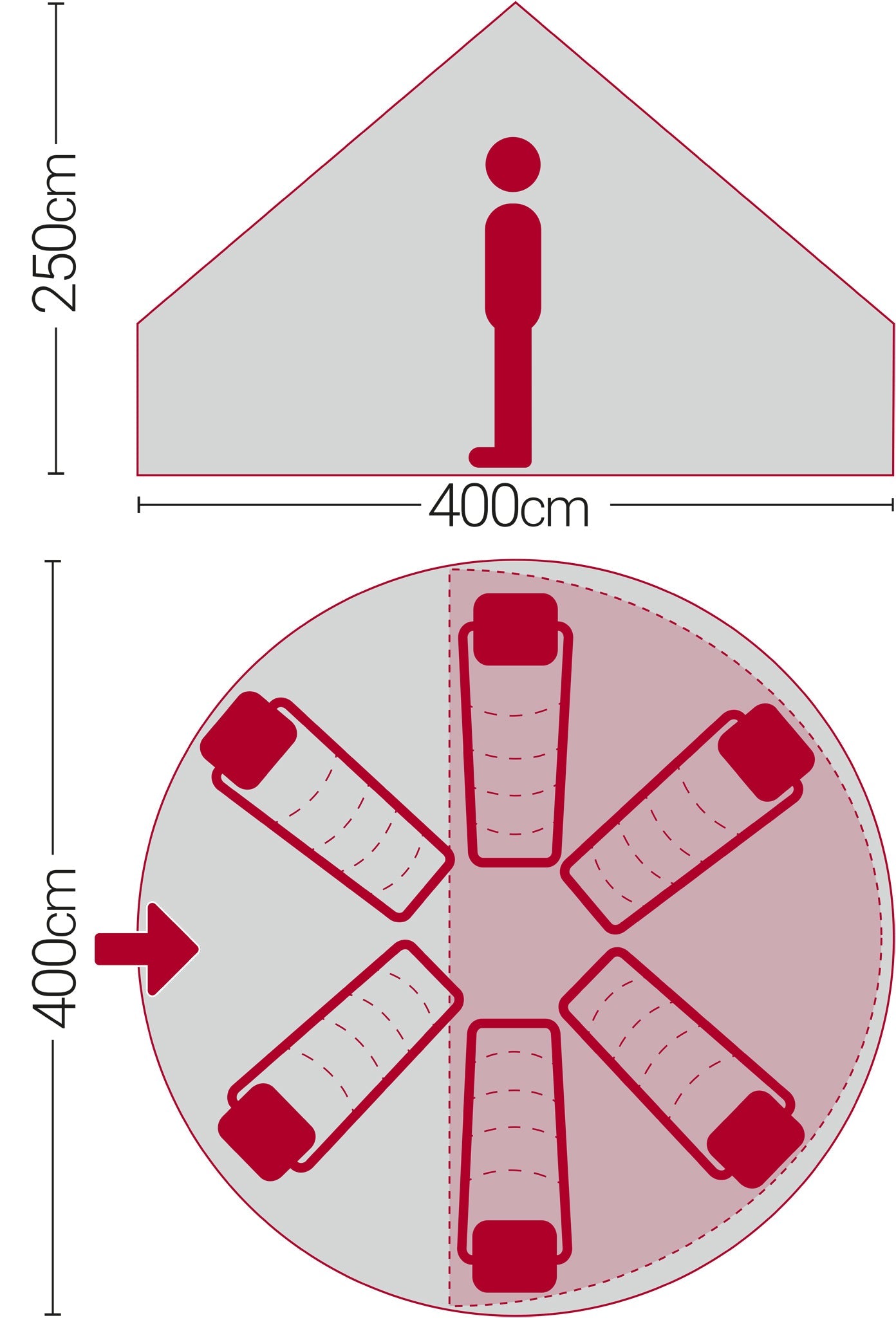  Quest Signature 4m Classic Bell Tent