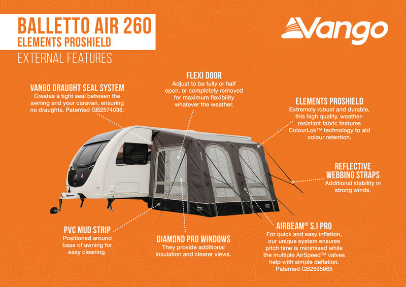  Vango Balletto Air 260 Elements ProShield 2023