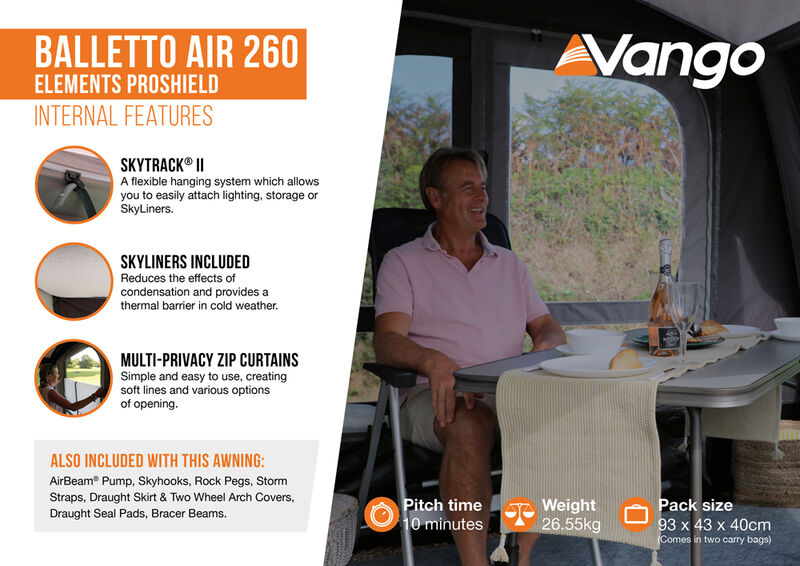  Vango Balletto Air 260 Elements ProShield 2023