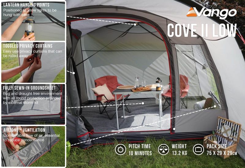  Vango Cove II Poled Drive Away Awning
