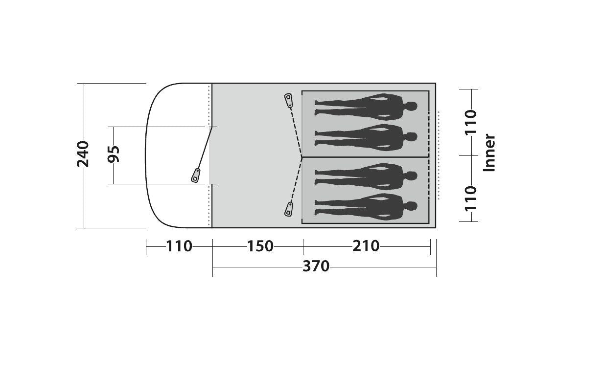  Easy Camp Palmdale 400 4-Berth Tent