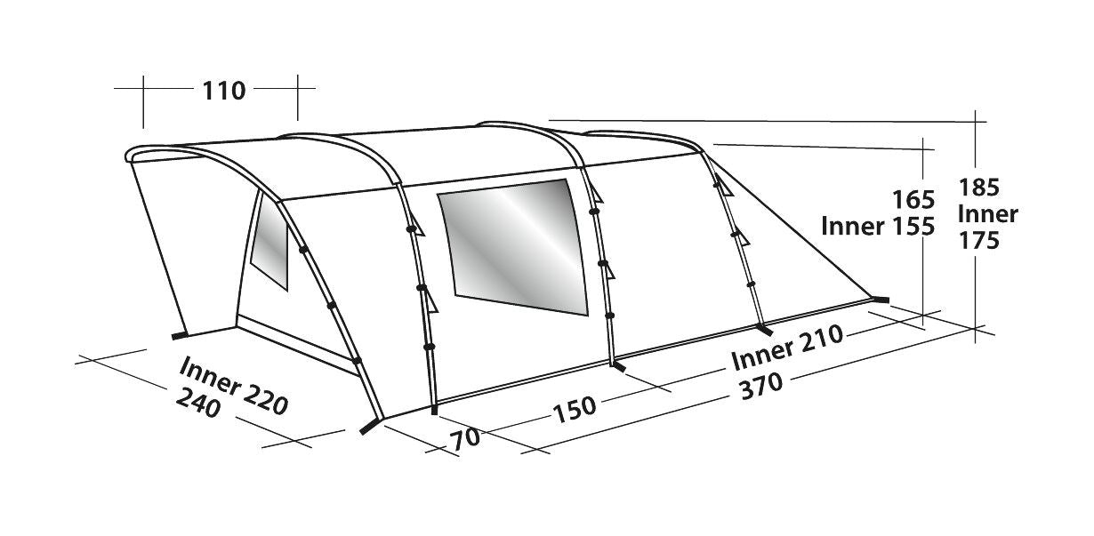  Easy Camp Palmdale 400 4-Berth Tent