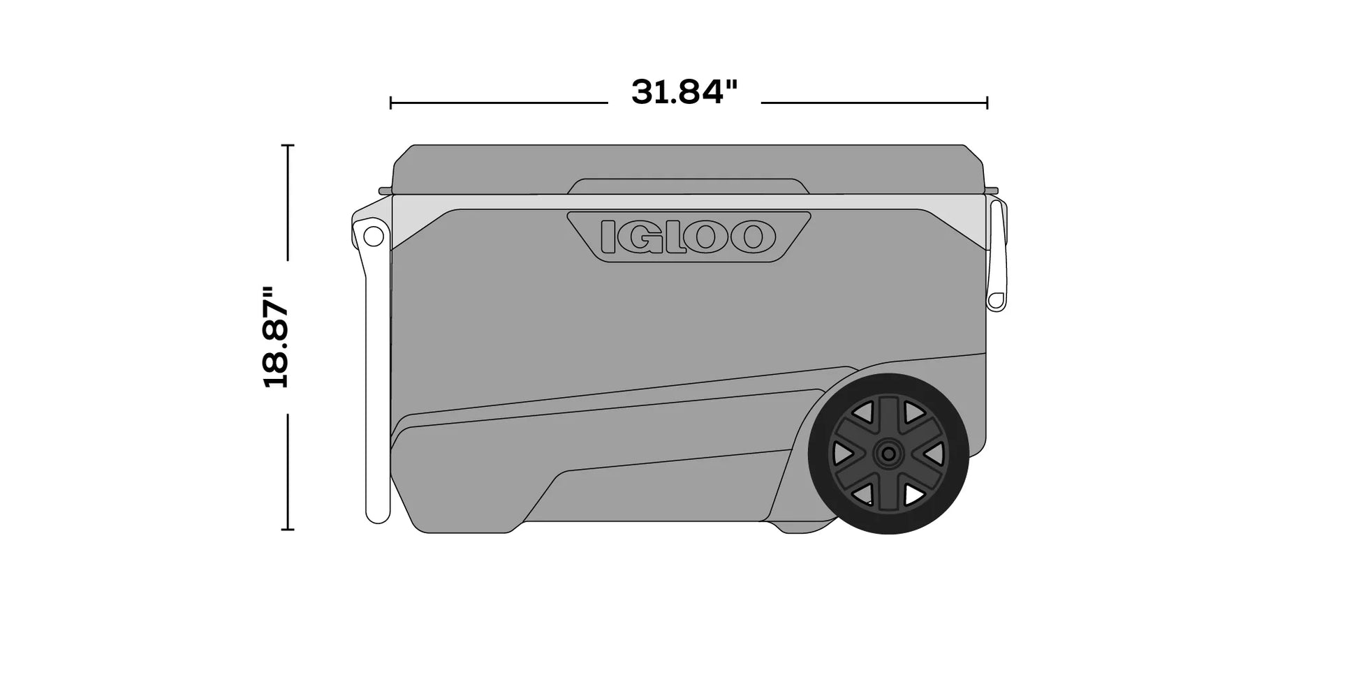  Igloo ECOCOOL Latitude 90 QT Roller Cooler