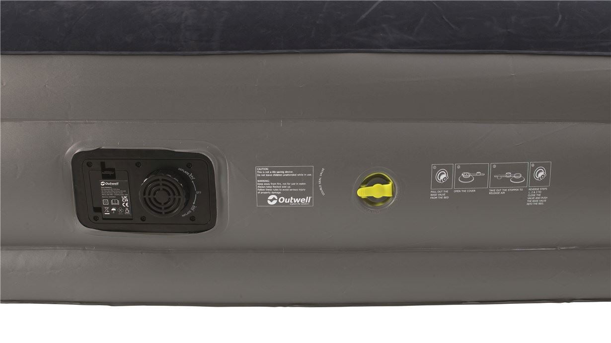  Outwell Flock Superior Single Air Bed With Built In Pump