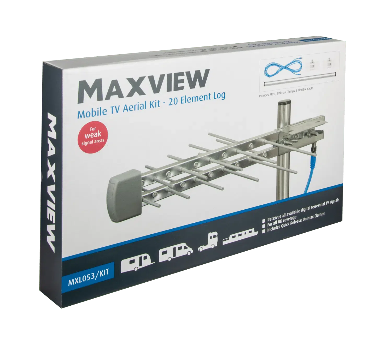  Maxview Mobile TV Aerial Kit – 20 Element Log