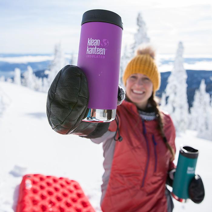  Klean Kanteen Insulated TK Wide With Café Cap 355ml - Berry