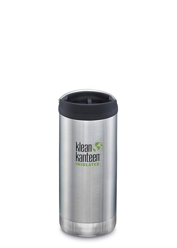  Klean Kanteen Insulated TK Wide With Café Cap 355ml - Brushed Steel