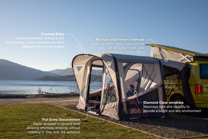  Vango Tolga Air VW Drive Away Awning - Grey