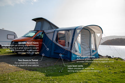  Vango Tolga Air VW Drive Away Awning - Blue