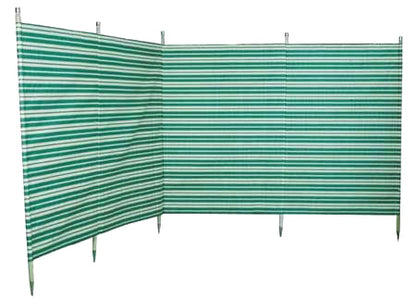  Blue Diamond Traditional 5 Pole Green Stripe Windbreak