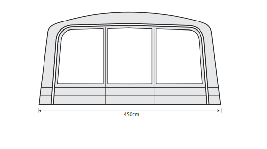  Outdoor Revolution Airedale 7SE And 9SE Front Porch Extension
