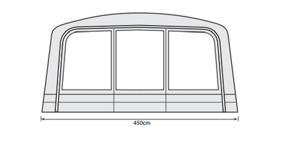  Outdoor Revolution Airedale 7SE And 9SE Front Porch Extension