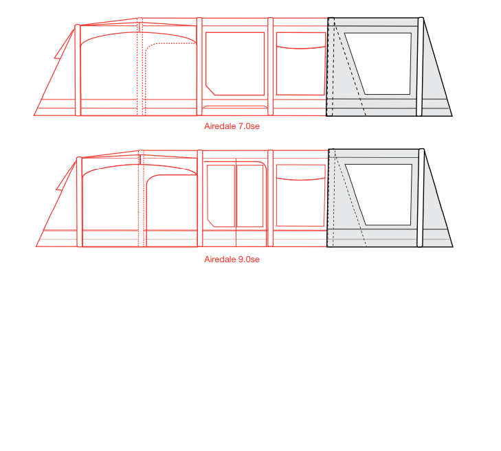  Outdoor Revolution Airedale 7SE And 9SE Front Porch Extension