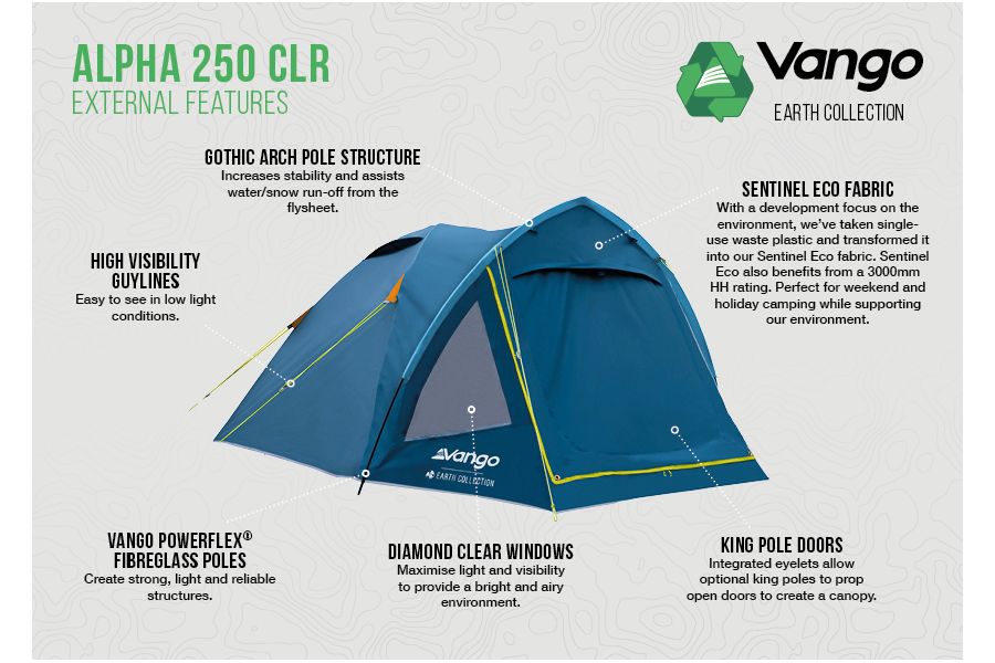  Vango Alpha 250 CLR Tent