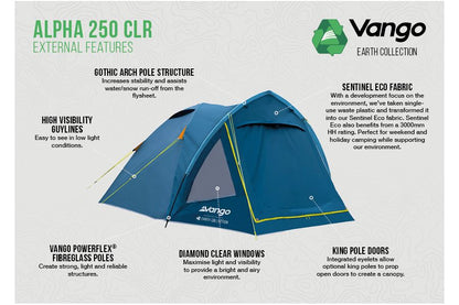  Vango Alpha 250 CLR Tent