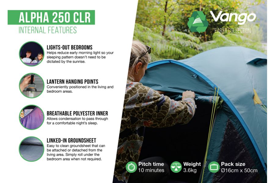  Vango Alpha 250 CLR Tent