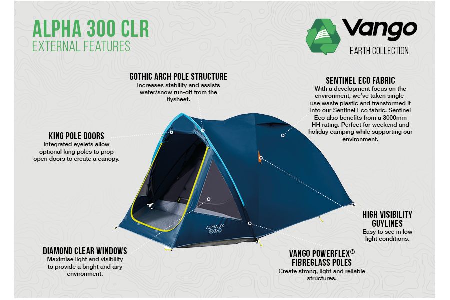  Vango Alpha 300 CLR Tent