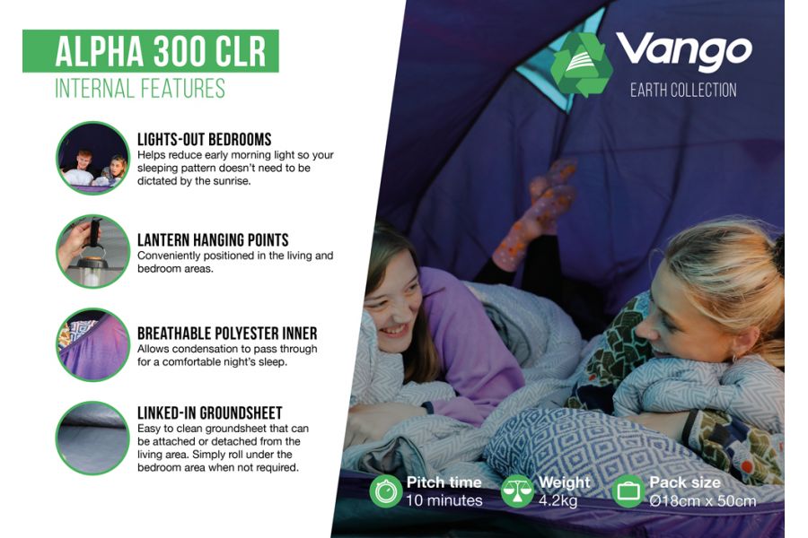  Vango Alpha 300 CLR Tent