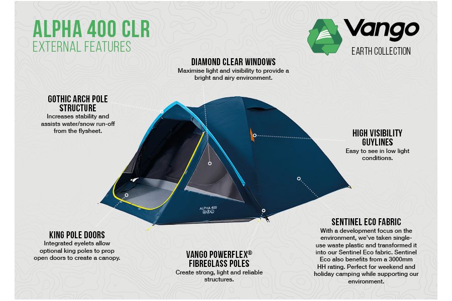  Vango Alpha 400 CLR Tent