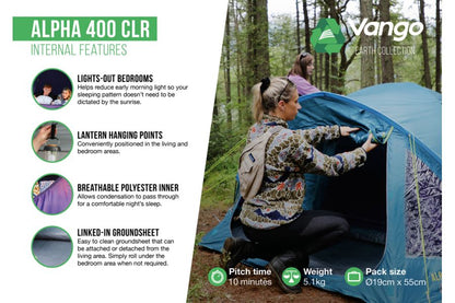  Vango Alpha 400 CLR Tent