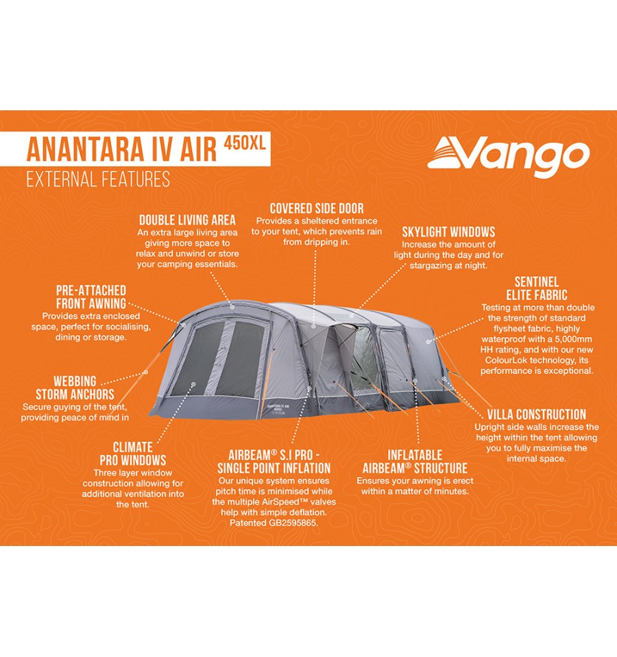  Vango Anantara IV Air 450XL Tent