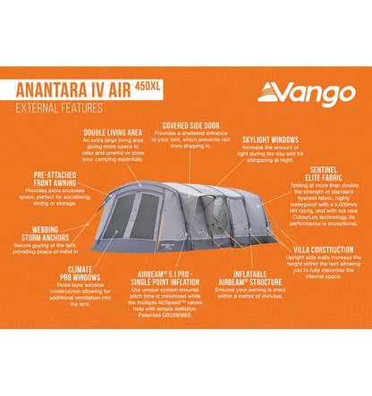  Vango Anantara IV Air 450XL Tent