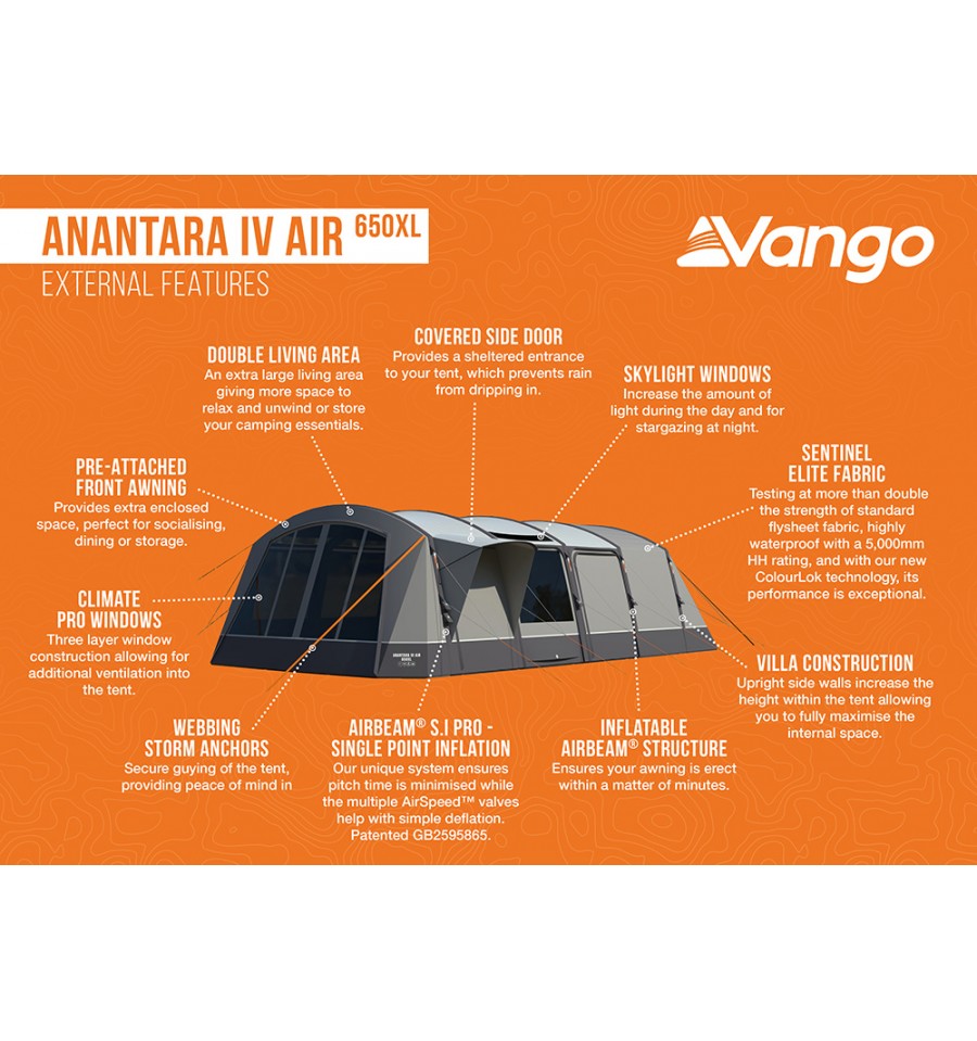  Vango Anantara IV Air 650XL Tent