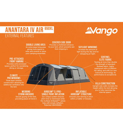 Vango Anantara IV Air 650XL Tent