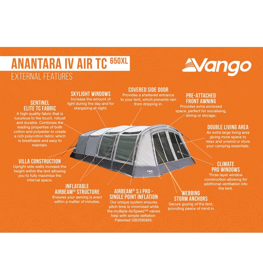  Vango Anantara IV Air TC 650XL Tent