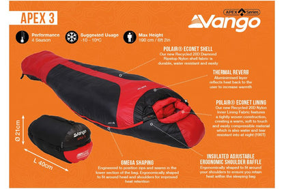  Vango Apex 3 Harissa Sleeping Bag