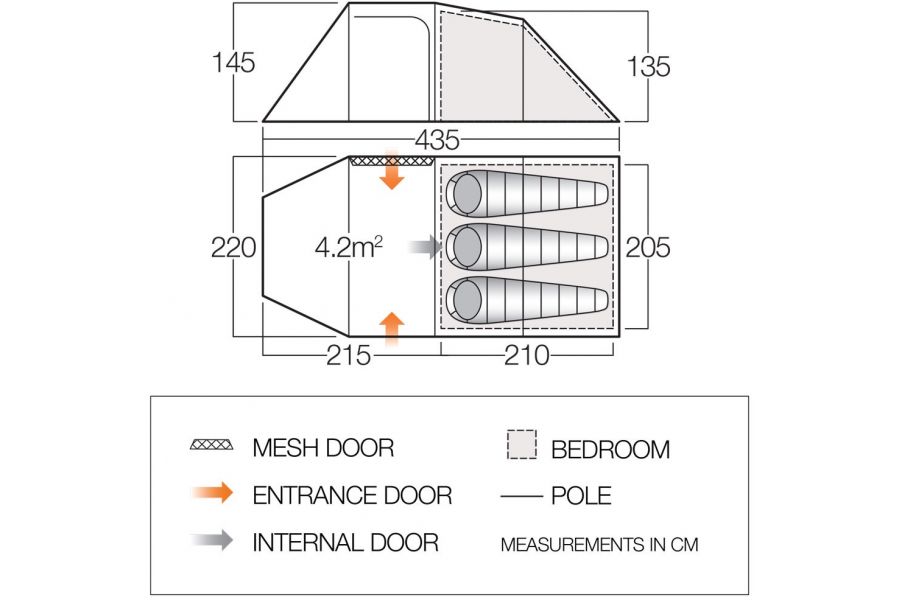 Vango Beta 350XL CLR Tent