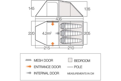  Vango Beta 350XL CLR Tent