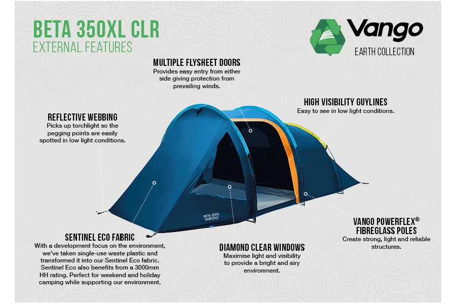  Vango Beta 350XL CLR Tent