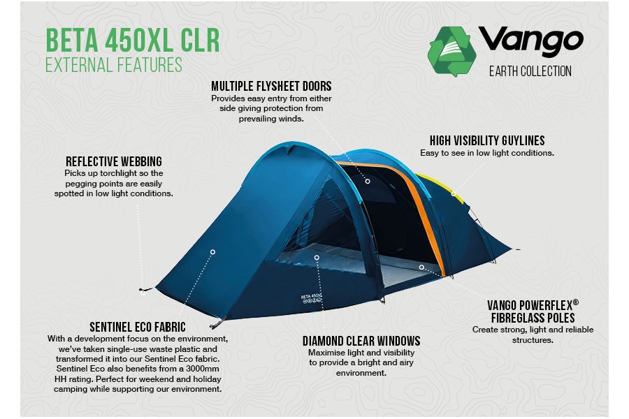 Vango Beta 450XL CLR XL Tent
