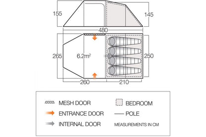  Vango Beta 450XL CLR XL Tent