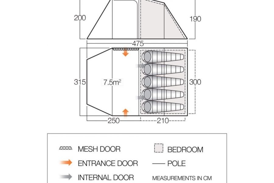  Vango Beta 550XL CLR XL Tent