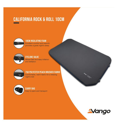  Vango California Rock & Roll 10cm Self Inflating Mat