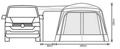  Outdoor Revolution Cayman Air Low Drive Away Awning