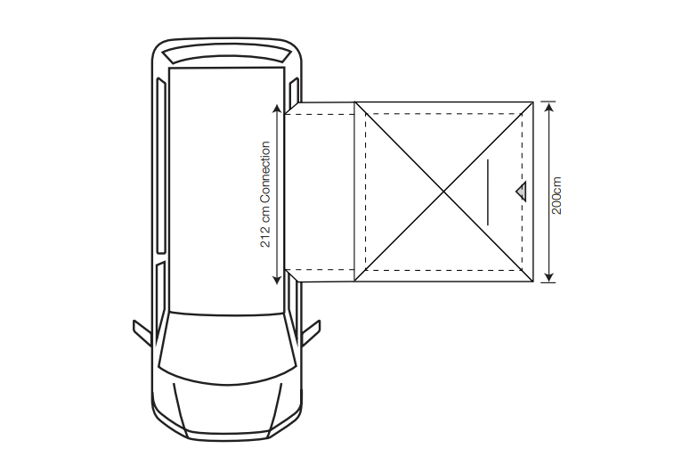  Outdoor Revolution Cayman Handi Low Drive Away Awning