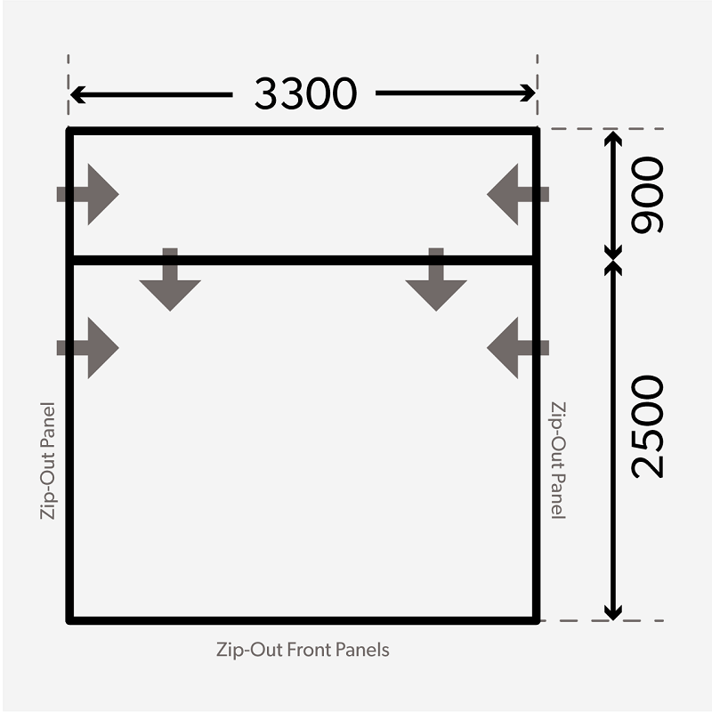  Dometic Rally Air Pro 330 DA Drive Away Awning