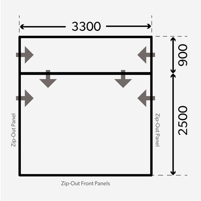  Dometic Rally Air Pro 330 DA Drive Away Awning