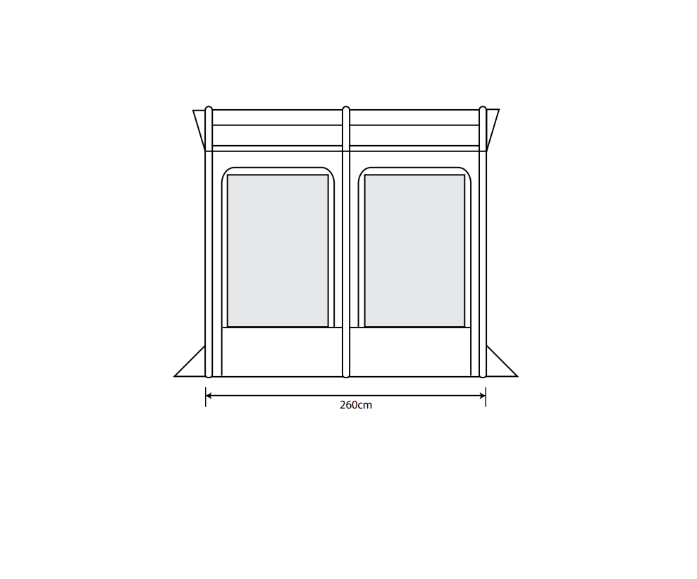  Outdoor Revolution Eden Air 260 Caravan Awning
