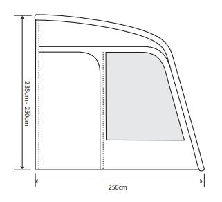  Outdoor Revolution Eden Air 390 Caravan Awning