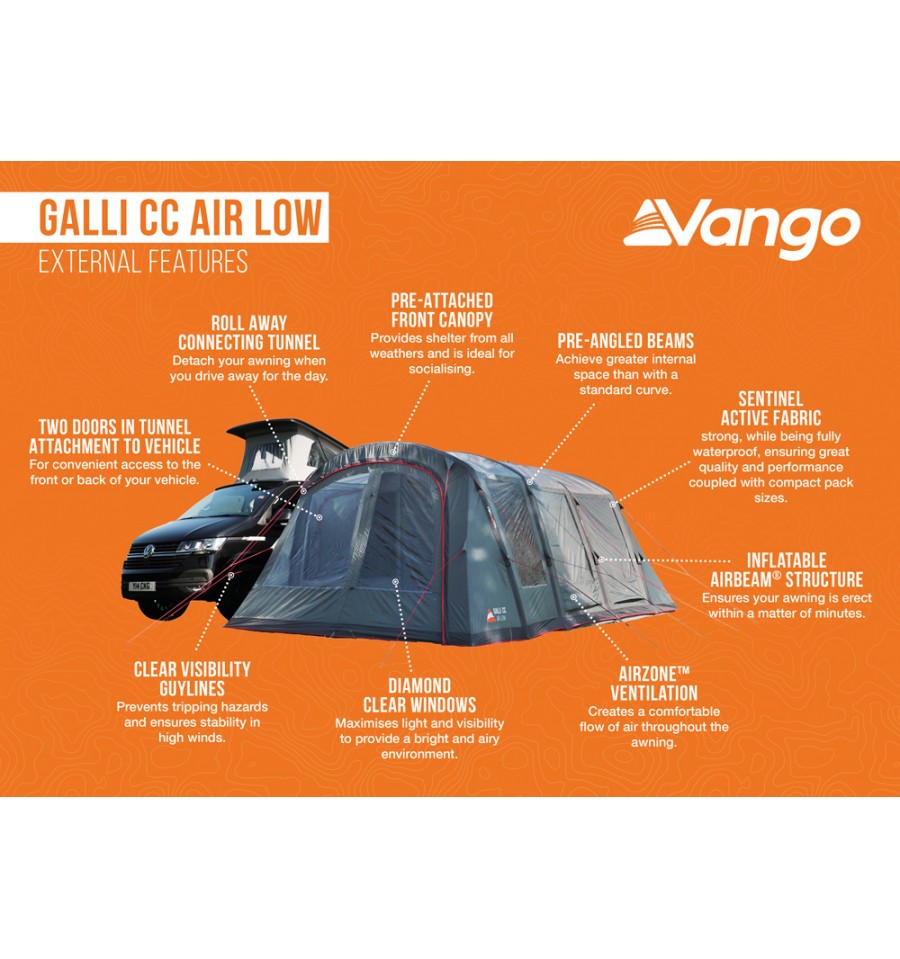  Vango Galli CC Air Low Drive Away Awning